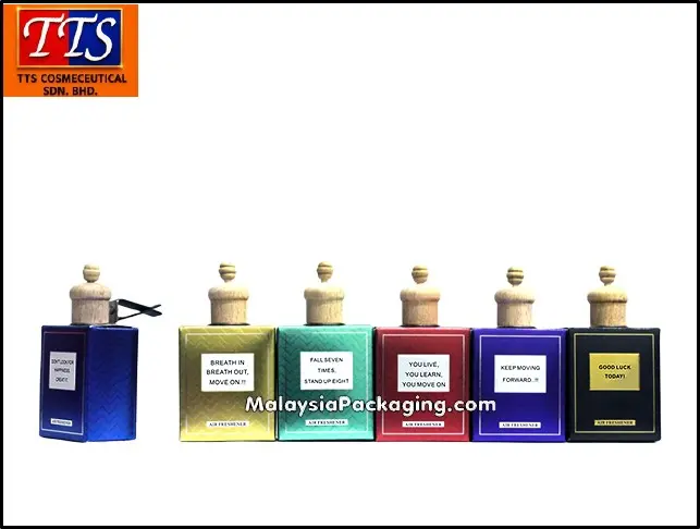 Car perfume box for clip-on car perfume bottles